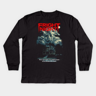 Fright Night, Horror, Cult Classic, Vampire Kids Long Sleeve T-Shirt